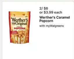 Walgreens Werther's Caramel Popcorn offer