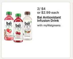Walgreens Bai Antioxidant Infusion Drink offer