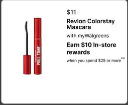 Walgreens Revlon Colorstay Mascara offer