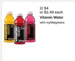 Walgreens Vitamin Water offer