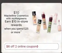 Walgreens Maybelline Cosmetics offer