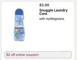 Walgreens Snuggle Laundry Care offer