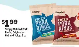 Grocery Outlet SimplyGO Fried Pork Rinds, Original or Hot and Spicy offer