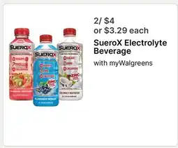 Walgreens SueroX Electrolyte Beverage offer