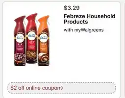 Walgreens Febreze Household Products offer