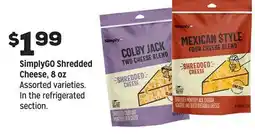 Grocery Outlet SimplyGO Shredded Cheese offer