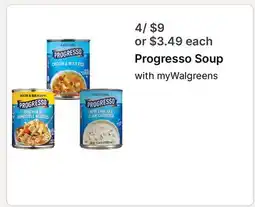 Walgreens Progresso Soup offer