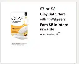 Walgreens Olay Bath Care offer