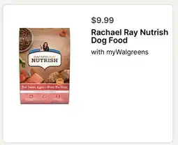 Walgreens Rachael Ray Nutrish Dog Food offer