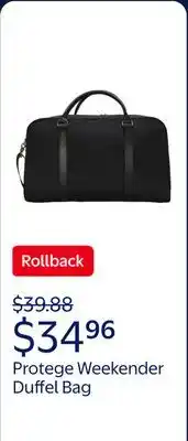 Walmart Protege 21 inch Weekender Duffel Bag for Travel, Black offer