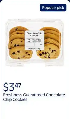 Walmart Freshness Guaranteed Chocolate Chip Baked Cookies offer