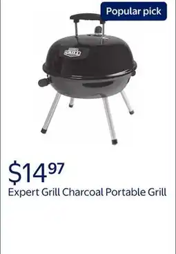 Walmart Expert Grill 14.5'' Charcoal Portable Grill offer
