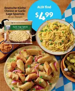 Aldi Deutsche KÃƒÂ¼che Cheese or Garlic Sage Spaetzle offer