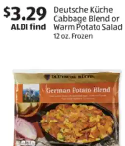 Aldi Deutsche KÃƒÂ¼che Cabbage Blend or Warm Potato Salad offer