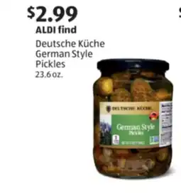 Aldi Deutsche KÃƒÂ¼che German Style Pickles offer