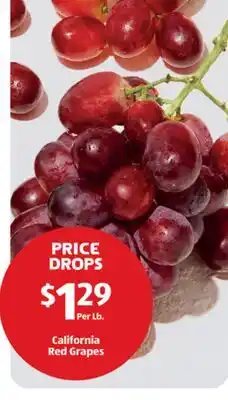 Aldi California Red Grapes offer