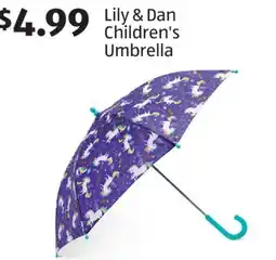 Aldi Lily & Dan Children's Umbrella offer