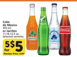 Albertsons Coke de Mexico 355 ml. or Jarritos 11.16-12.5 oz offer