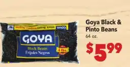 Vallarta Supermarkets Goya Black & Pinto Beans offer