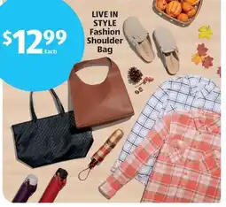 Aldi LIVE IN STYLE Fashion Shoulder Bag offer