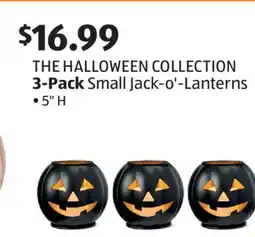 Aldi THE HALLOWEEN COLLECTION 3-Pack Small Jack-o'-Lanterns offer