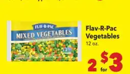 Vallarta Supermarkets Flav-R-Pac Vegetables offer
