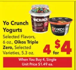 Vallarta Supermarkets Yo Crunch Yogurts offer