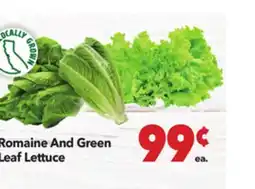 Vallarta Supermarkets Romaine And Green Leaf Lettuce offer