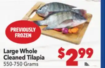 Vallarta Supermarkets Large Whole Cleaned Tilapia offer