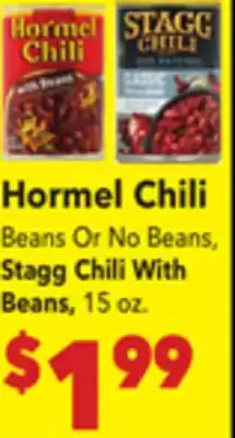 Vallarta Supermarkets Hormel Chili offer