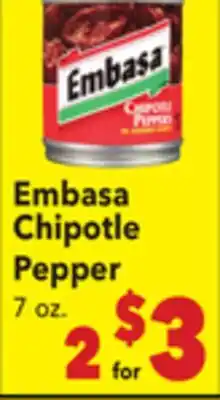 Vallarta Supermarkets Embasa Chipotle Pepper offer