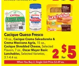 Vallarta Supermarkets Cacique Queso Fresco offer