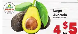 Vallarta Supermarkets Large Avocado/ AGUACATE GRANDE offer