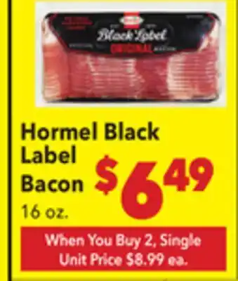 Vallarta Supermarkets Hormel Black Label Bacon offer