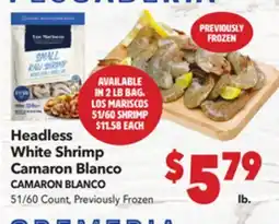 Vallarta Supermarkets Headless White Shrimp / CAMARON BLANCO offer