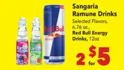 Vallarta Supermarkets Sangaria Ramune Drinks offer