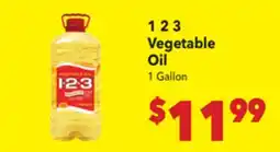 Vallarta Supermarkets 1 2 3 Vegetable Oil offer