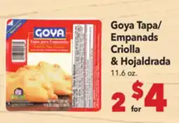 Vallarta Supermarkets Goya Tapa / Empanadas Criolla & Hojaldrada offer