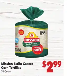 Vallarta Supermarkets Mission Estilo Casero Corn Tortillas offer