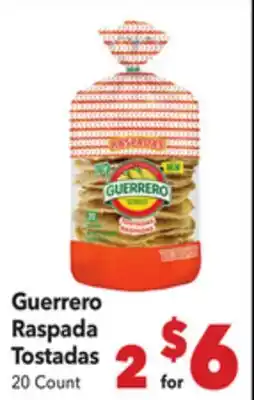 Vallarta Supermarkets Guerrero Raspada Tostadas offer