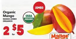 Vallarta Supermarkets Organic Mango / MANGO JUMBO ORGANICO offer