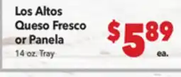 Vallarta Supermarkets Los Altos Queso Fresco or Panela offer