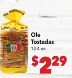 Vallarta Supermarkets Ole Tostadas offer