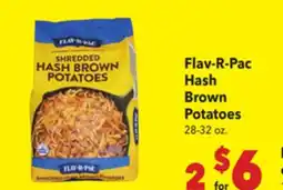 Vallarta Supermarkets Flav-R-Pac Hash Brown Potatoes offer
