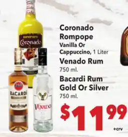 Vallarta Supermarkets Coronado Rompope Vanilla Or Cappuccino offer