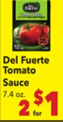 Vallarta Supermarkets Del Fuerte Tomato Sauce offer