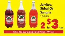 Vallarta Supermarkets Jarritos, Sidral Or Sangria offer