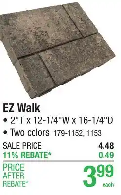 Menards EZ Walk offer