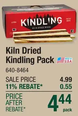 Menards Kiln Dried Kindling Pack offer