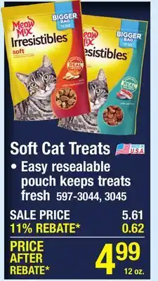 Menards Soft Cat Treats offer